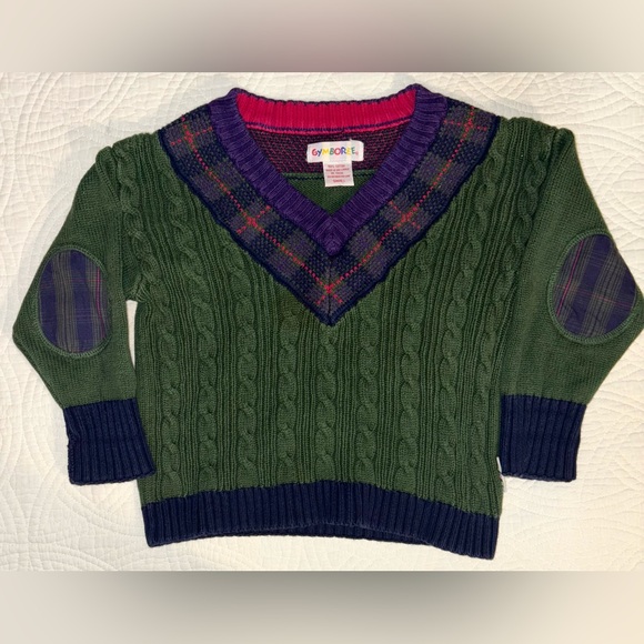 Rainbow Tag Gymboree Vintage V-Neck Sweater Small - Picture 2 of 9